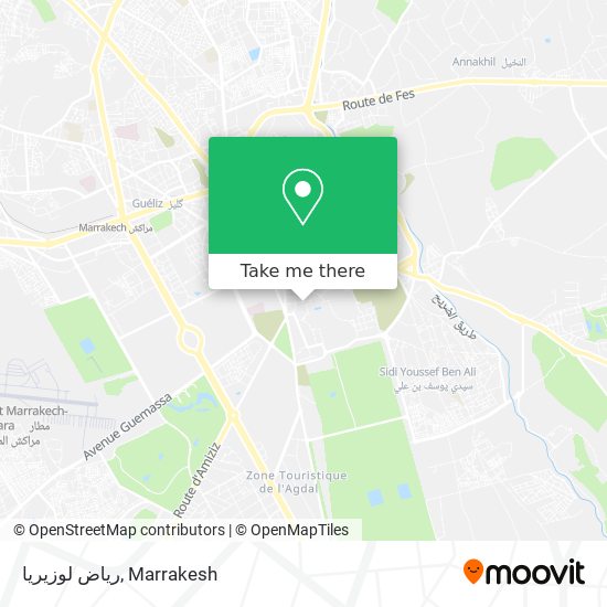 رياض لوزيريا map