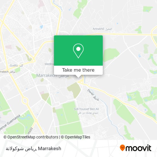 رياض شوكولاتة map