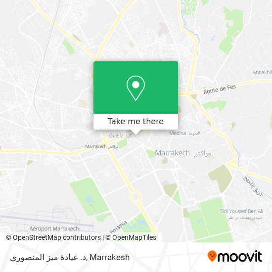 د. عيادة ميز المنصوري map