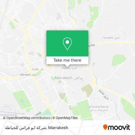 شركة ابو فراس للخياطة map