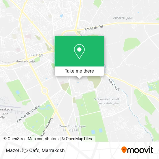 Mazel مزال Cafe map