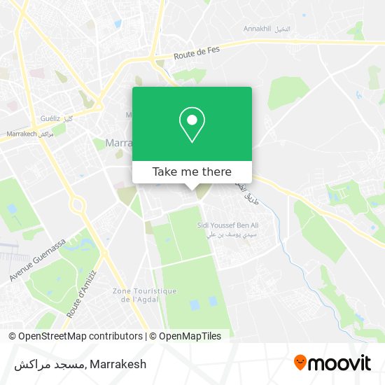 مسجد مراكش map