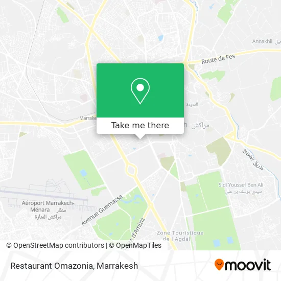 Restaurant Omazonia map