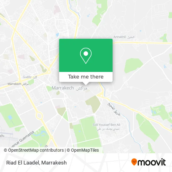 Riad El Laadel map