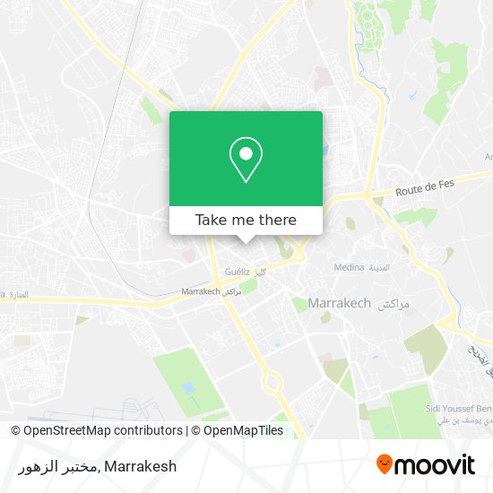 مختبر الزهور map