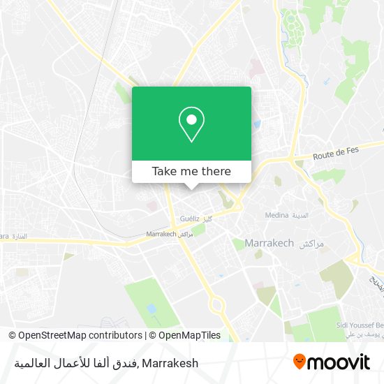 فندق ألفا للأعمال العالمية map