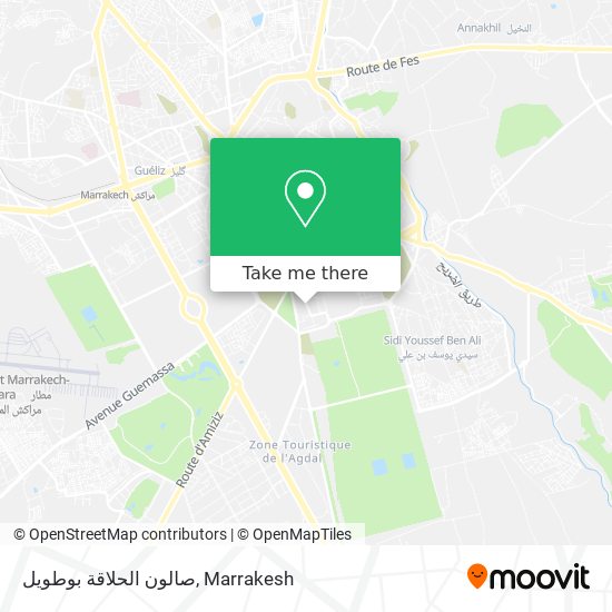 صالون الحلاقة بوطويل map