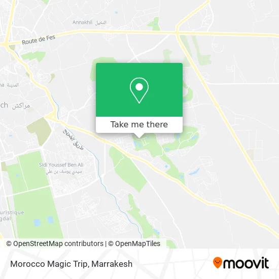 Morocco Magic Trip map