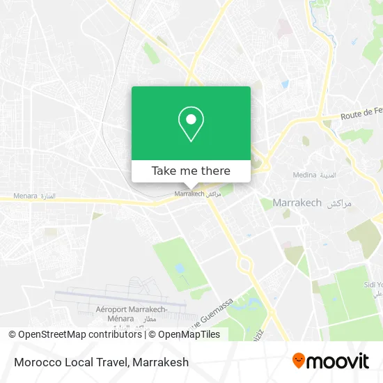 Morocco Local Travel map