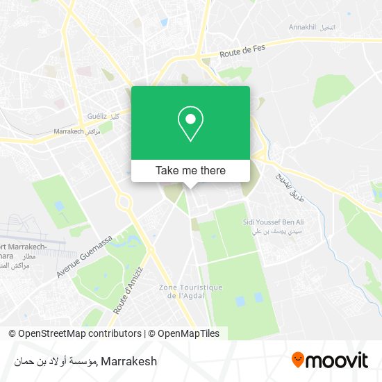مؤسسة أولاد بن حمان map