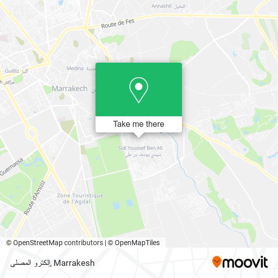 إلكترو المصلى map