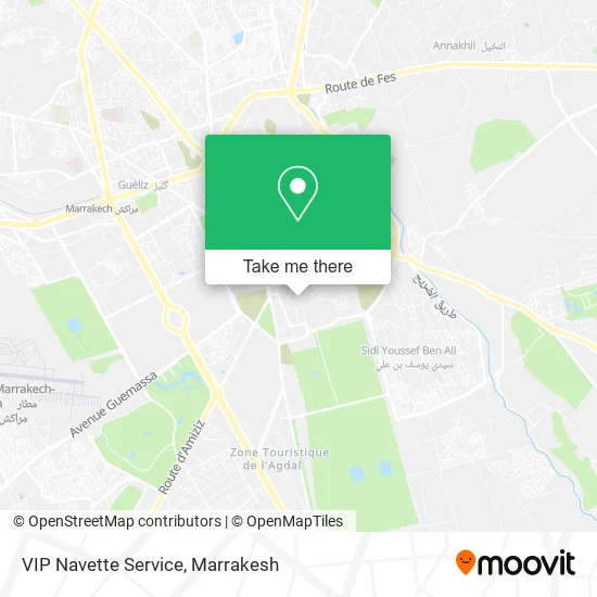 VIP Navette Service plan