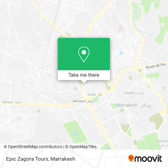 Epic Zagora Tours map