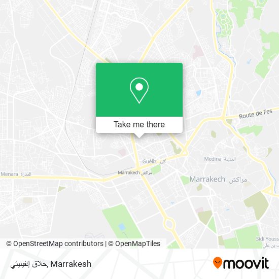 حلاق إنفينيتي map