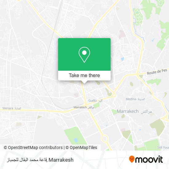 قاعة محمد البقال للجمباز map