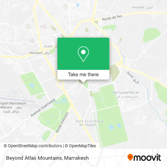 Beyond Atlas Mountains map