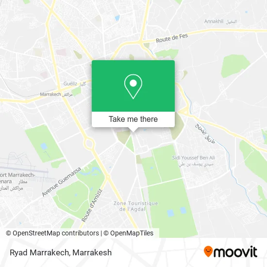 Ryad Marrakech map