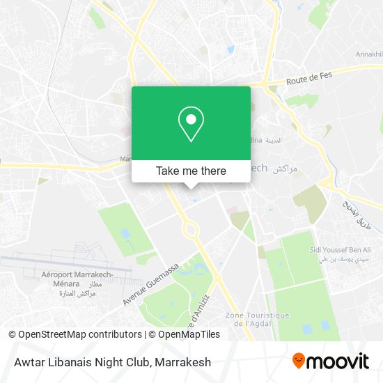 Awtar Libanais Night Club map