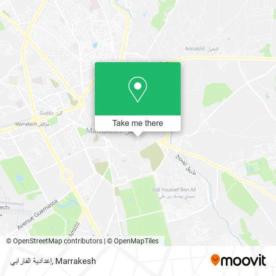 إعدادية الفارابي map