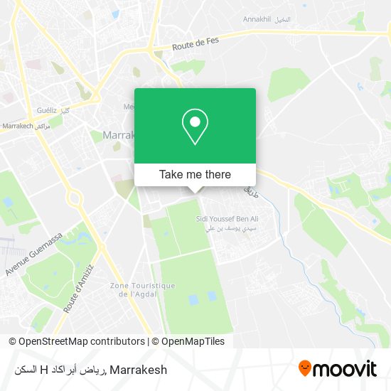 السكن H رياض أبراكاد map