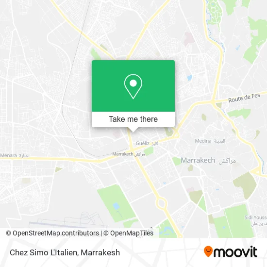 Chez Simo L'Italien map