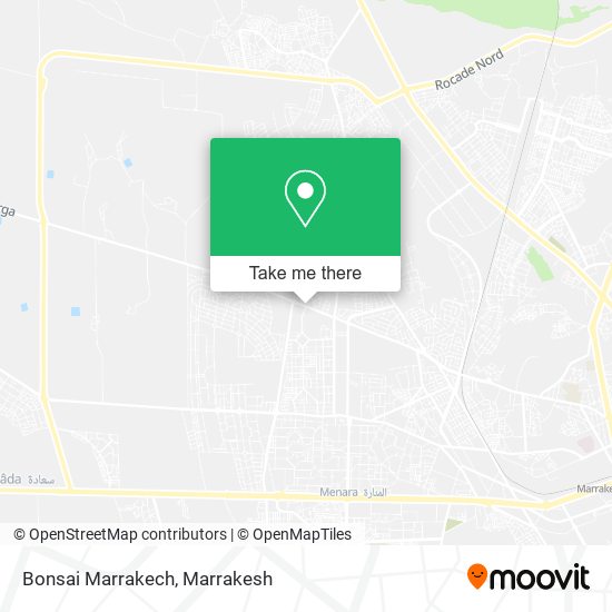 Bonsai Marrakech map