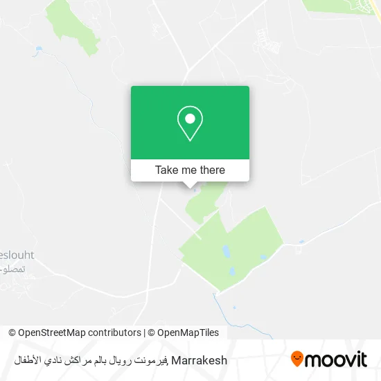 فيرمونت رويال بالم مراكش نادي الأطفال map
