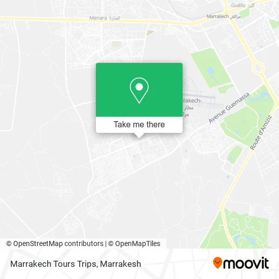 Marrakech Tours Trips map