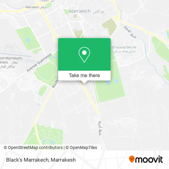 Black's Marrakech map