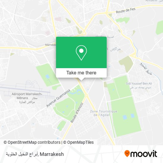 أبراج النخيل الخلوية map