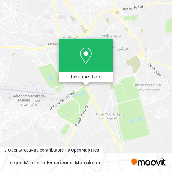 Unique Morocco Experience map