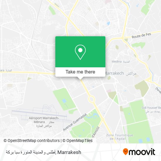 أطلس والمدينة المنورة سبا بركة map