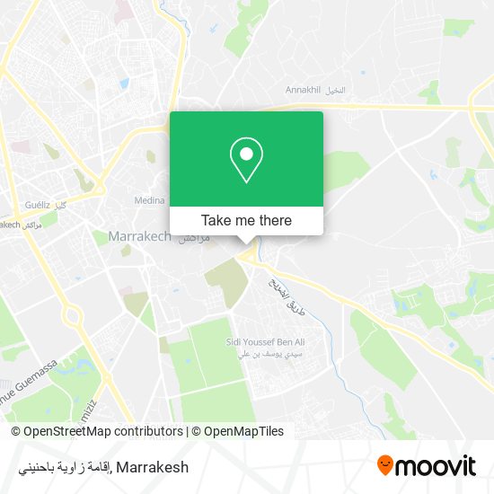 إقامة زاوية باحنيني map