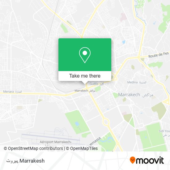 بيروت map