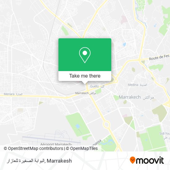 البوابة الصغيرة للعازار map