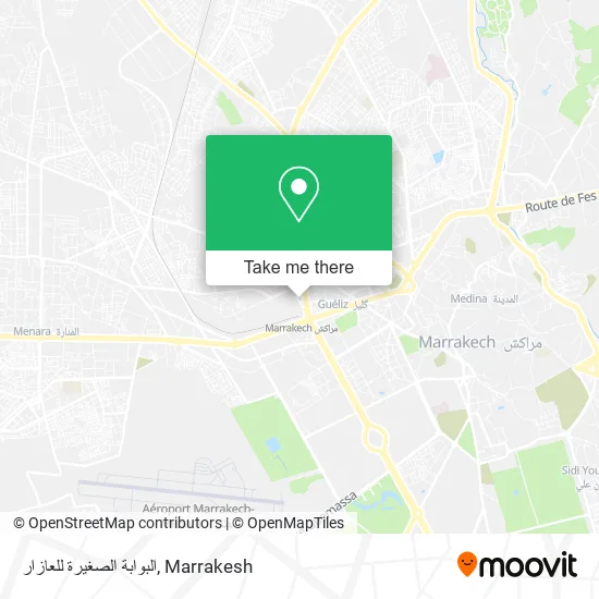البوابة الصغيرة للعازار plan