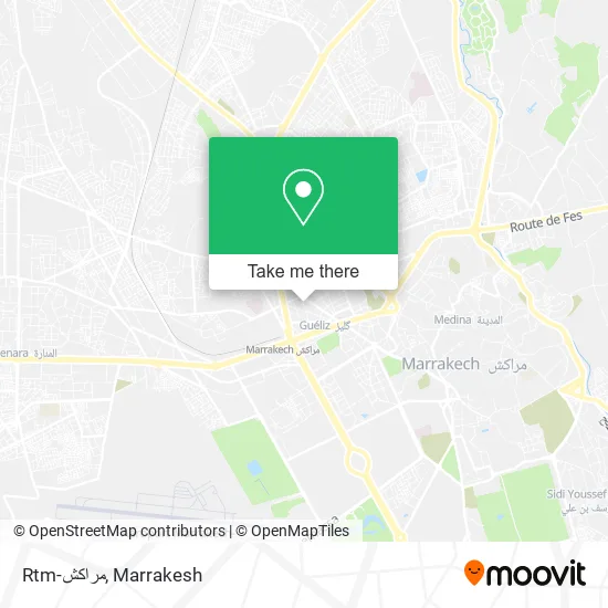 Rtm-مراكش map