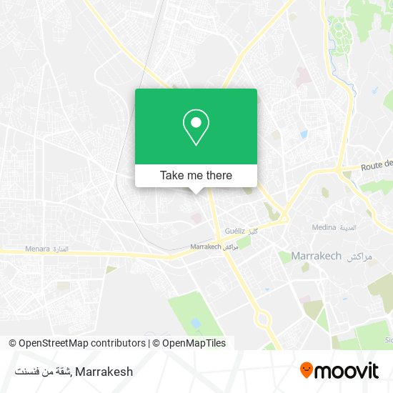 شقة من فنسنت map