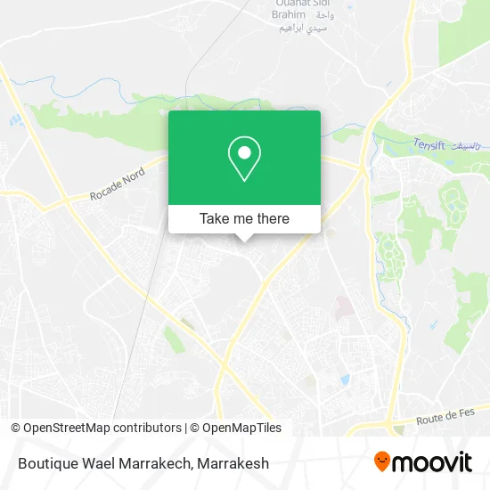 Boutique Wael Marrakech map