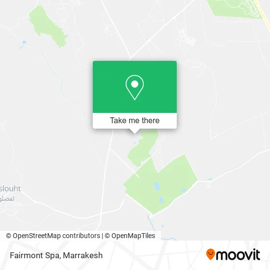 Fairmont Spa map