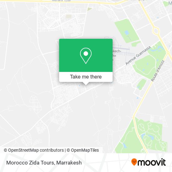 Morocco Zida Tours map