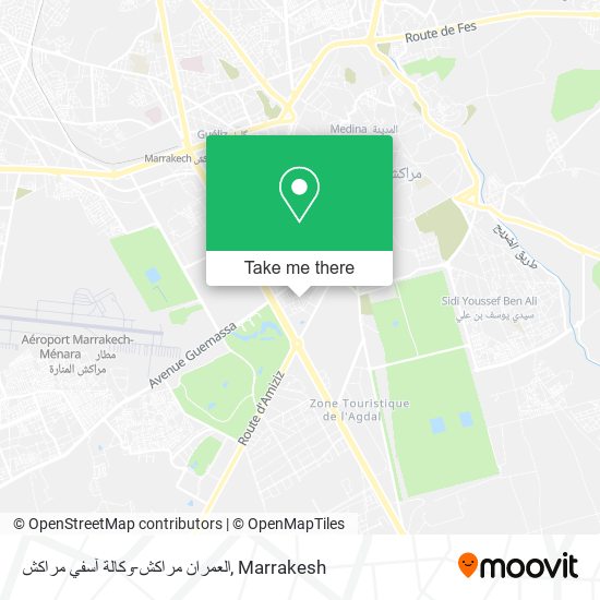 العمران مراكش-وكالة آسفي مراكش map