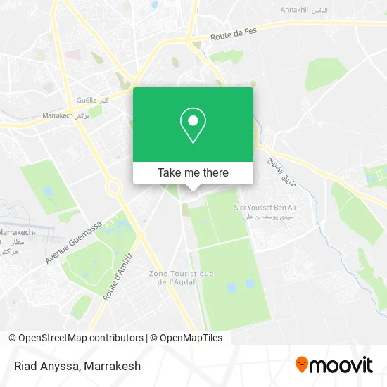 Riad Anyssa map