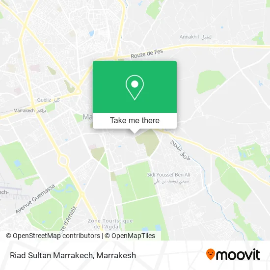 Riad Sultan Marrakech map