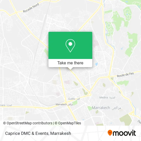 Caprice DMC & Events map