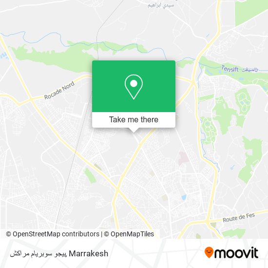 بيجو سوبريام مراكش map