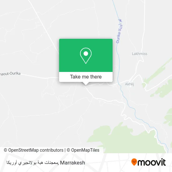 معجنات هبة بولانجيري أوريكا map