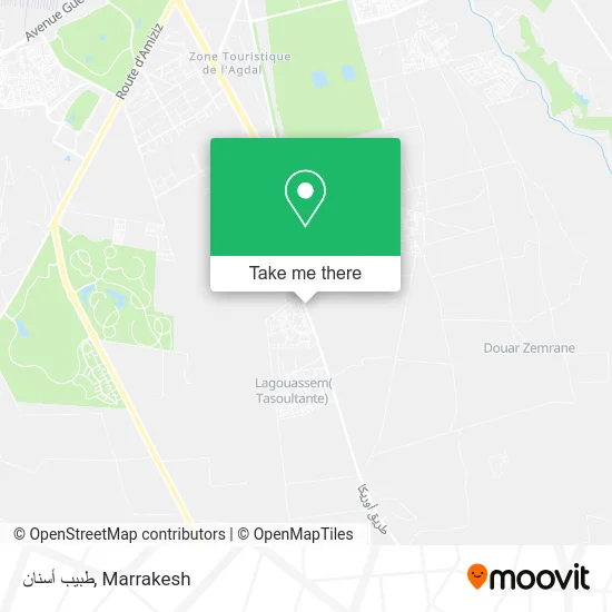 طبيب أسنان map