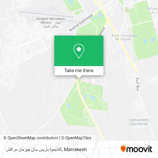أكاديمية باريس سان جيرمان مراكش plan