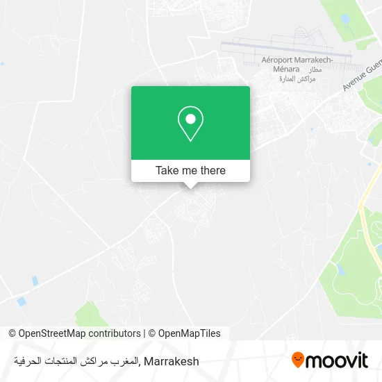 المغرب مراكش المنتجات الحرفية map